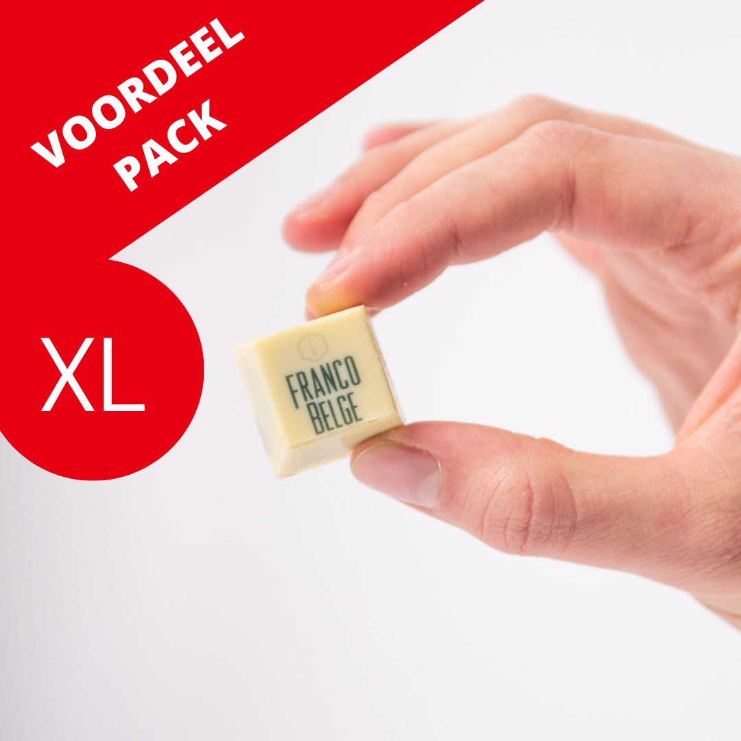 XL VOORDEEL PACK logo pralines witte chocolade - 3384 stuks